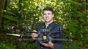 Förster Andreas Reiterer ist vermehrt mit der Drohne im Einsatz. Die Bilder helfen enorm bei der Analyse des Waldes