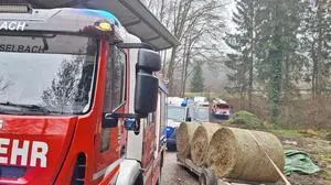 Die Feuerwehr Haselbach unterstützte bei der Rettung im Wald
