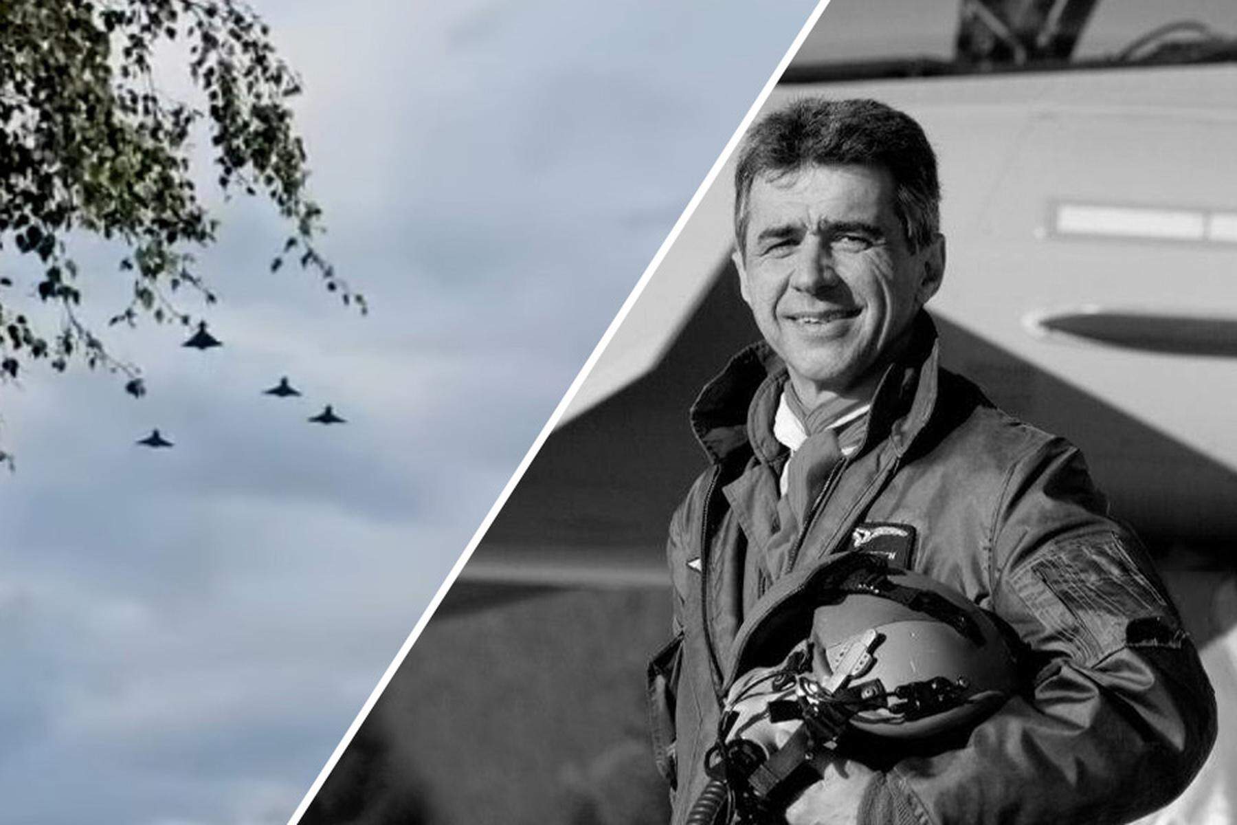 Vier Eurofighter flogen zum Abschied über das Grab von Doro Kowatsch