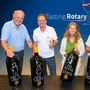Chocolatier Josef Zotter, Weinbauer Dietmar Silly, Uli Reimerth und Darko Krajnc von den steirischen und slowenischen Pflegekinderorganisationen