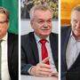 Steirische Landespolitiker Drexler (ÖVP), Lang (SPÖ), Kunasek (FPÖ) | Dreikampf? Drexler (ÖVP), Lang (SPÖ), Kunasek (FPÖ)