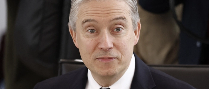 Canada's Minister of Finance François-Philippe Champagne attends a meeting of G7 Finance Ministers and Central Bank Governors in preparation for the summit of heads of State and government to be held in June 2026 in Evian, in Paris on May 19, 2026. (Photo by Kenzo TRIBOUILLARD / AFP)