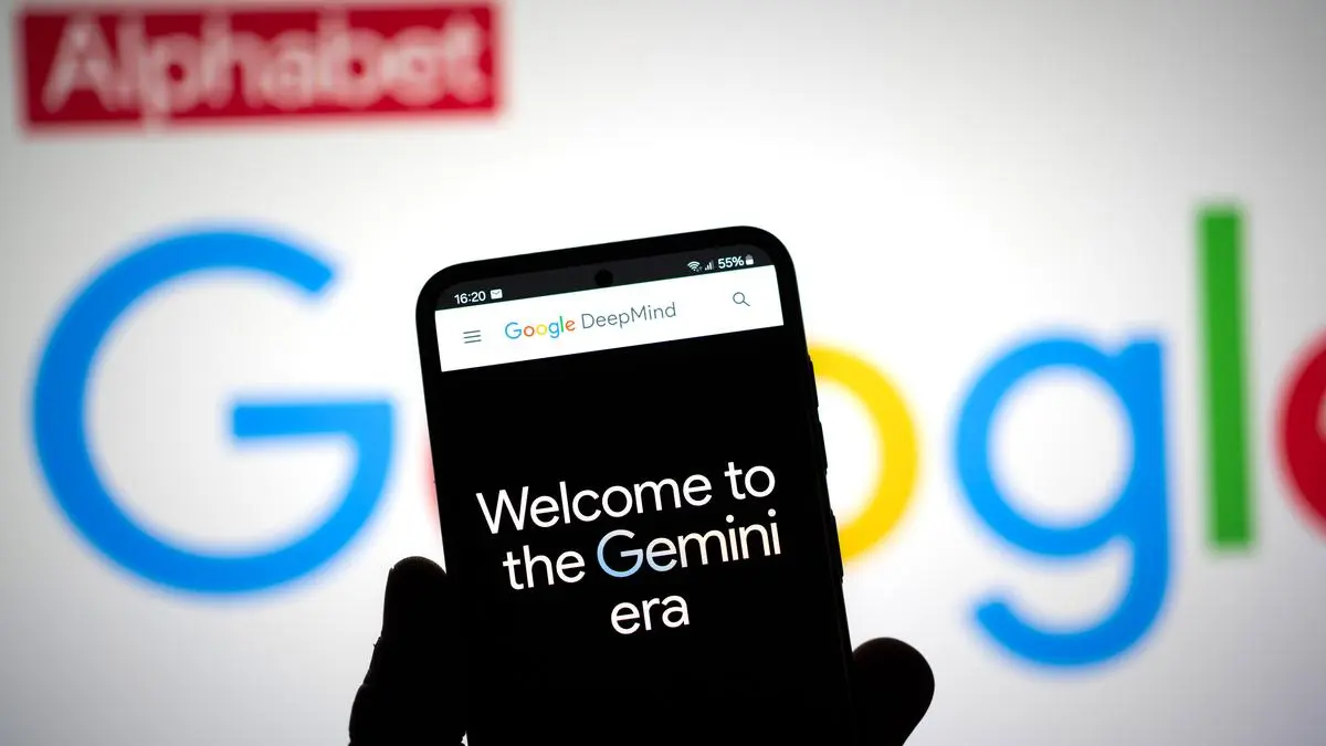 Google Gemini AI project displayed on mobile device