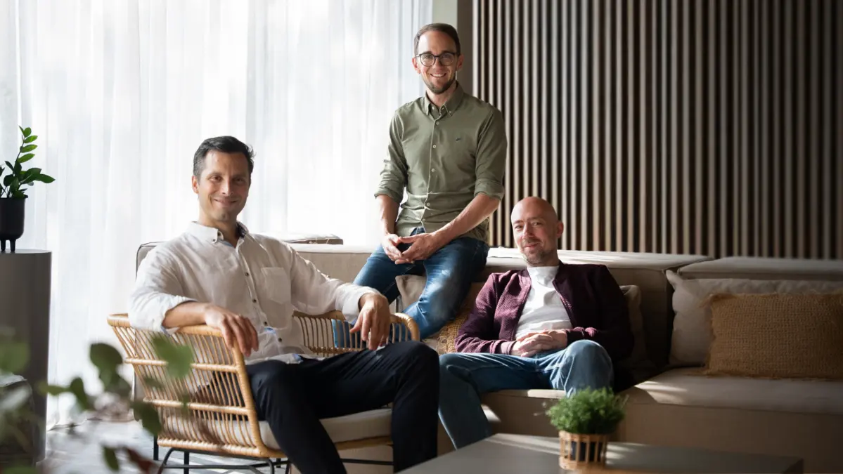 Die Flinn-Gründer: Bastian Krappinger-Rüther, Markus Müller und Hasib Samad 