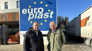 Europlast-Geschäftsführer Georg Schnaubelt mit Firmengründer Helmuth Kubin 