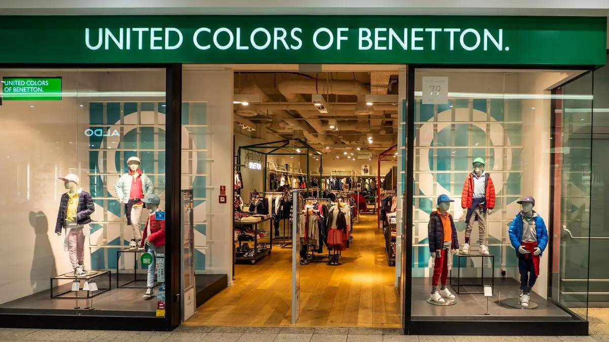 POLAND, KRAKOW - March 19, 2018: United Colors of Benetton store in Galeria Krakowska.