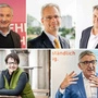 Wirtschaftskammer-Wahl: Christian Kovac, Thomas Kainz, Karlheinz Winkler, Andrea Kern und Josef Herk (von links oben) 