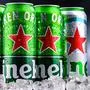 POZNAN, POL - APR 01, 2025: Cans of Heineken beer produced by the Dutch brewing company Heineken N.V.