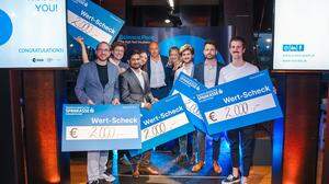 Die Gewinner bei der heurigen „Start-up Idea Competition“ am Grazer Science Park