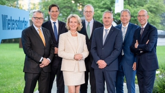 Der neu formierte Aufsichtsrat der Wietersdorfer Gruppe (v.l.n.r.): Frank Heinsohn, Georg Kopetz, Christina Fromme-Knoch, Yorck Schmidt, Bertram Ziegenfuß, Erlfried Taurer und Axel Kühner