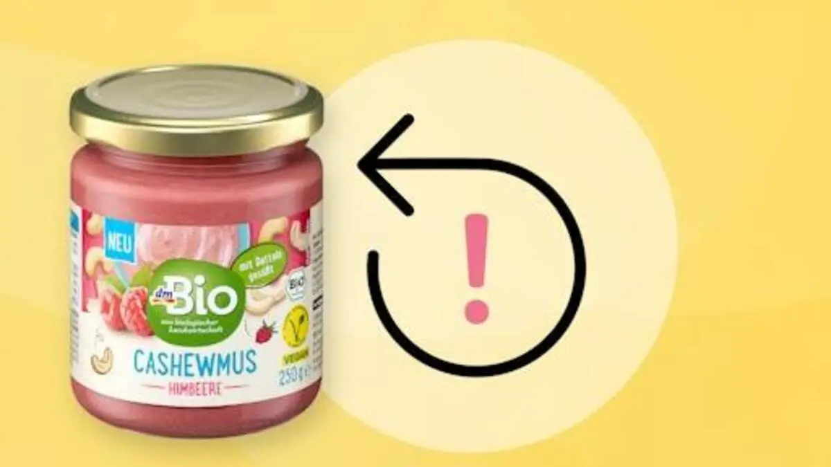 Das von dm nun zurückgerufene Cashewmus