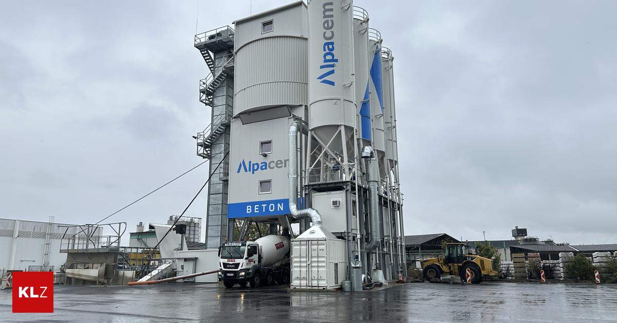 New Alpacem mixing plant makes concrete from Klagenfurt “greener”