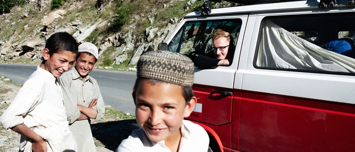 Autor Lukas Matzinger in Pakistan