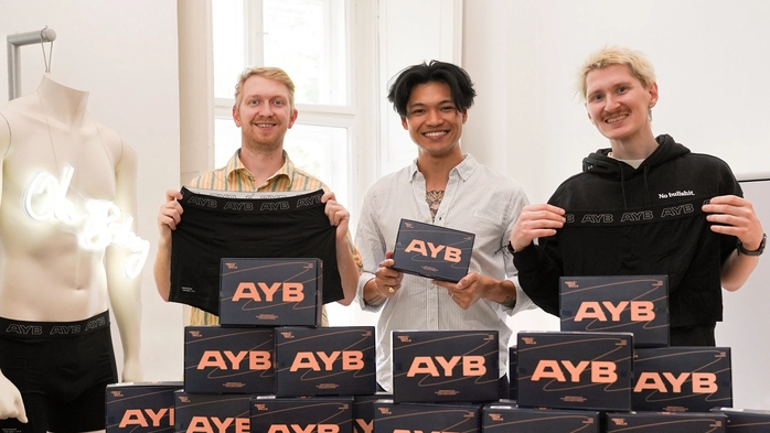 AYB-Gründer Dominik Jöbstl, Robert Haidl und Fabio Steiner