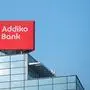 Slovenia, Ljubljana - March 6 2022: Addiko bank logo on building.