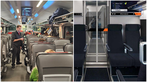 Blick in zwei Zugwaggons von ÖBB und Westbahn | Mit März sind die ÖBB nicht mehr alleine auf der Koralmstrecke unterwegs. Die Westbahn sorgt für Konkurrenz und Belebung