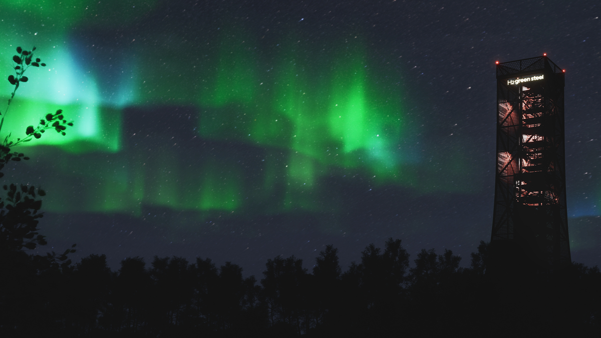 Nahe zum Polarkreis baut H2 Green Steel die weltweit erste emissionsfreie Stahlfabrik