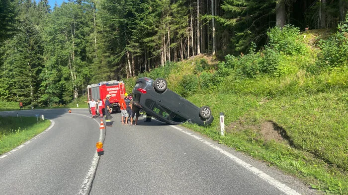 Der verunfallte Pkw