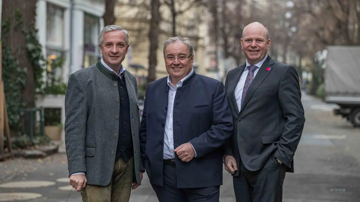 Unos-Triumvirat: Christian Kovac, Vinzenz Harrer, Markus Hofer