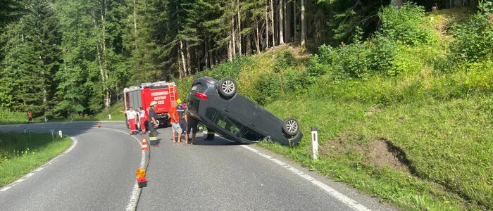 Der verunfallte Pkw
