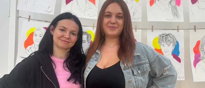 „Jugend am Werk“-Teilnehmerinnen Lara Jamnig (links) und Janine Ladinig
