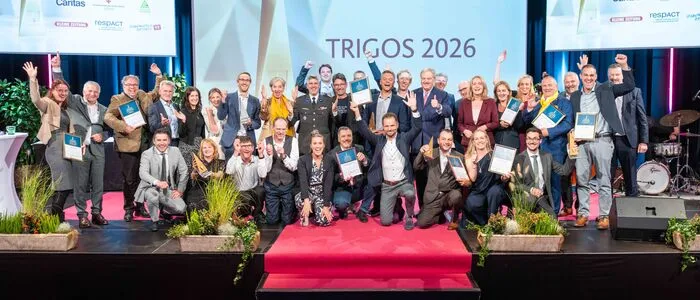 Kärntner Trigos-Preisträger 2026 auf der Bühne des Casineum Velden: „Stimmungsmacher für die Transformation“